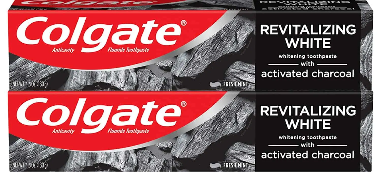 Colgate Activated Charcoal Toothpaste for Whitening Teeth with Fluoride