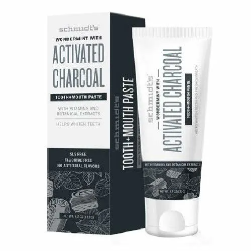 Schmidt's Wondermint with Activated Charcoal Toothpaste